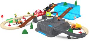 ערכת מסילת רכבת 56 חלקים בקופסה רב פעמית