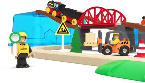 ערכת מסילת רכבת 56 חלקים בקופסה רב פעמית