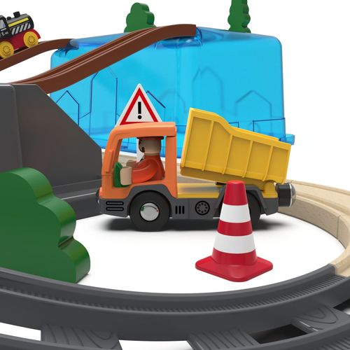 ערכת מסילת רכבת 56 חלקים בקופסה רב פעמית