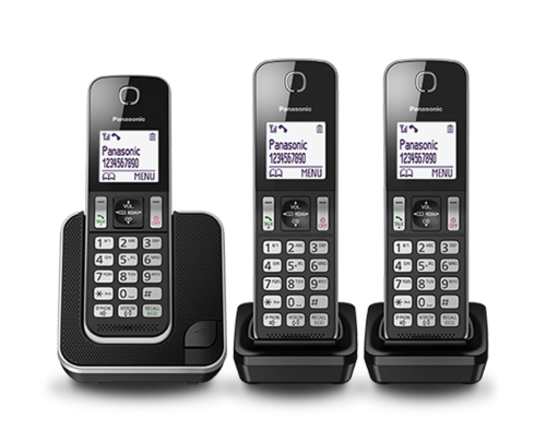 טלפון אלחוטי Panasonic KX-TGD313 שנתיים  וחצי אחריות עברית