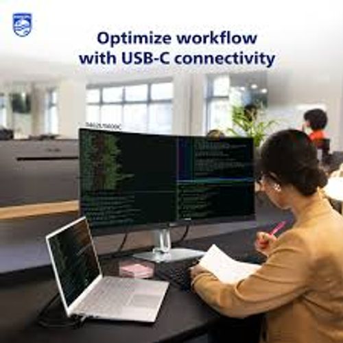 מסך מחשב קעור רחב Philips 34B2U5600C WQHD USB-C
