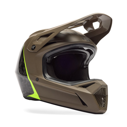קסדת פול פייס פוקס רמפייג' אר אס חום / שחור - FOX RAMPAGE RS SPLICE V26