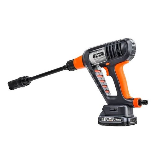 אקדח שטיפה בלחץ נטען 18V כולל מטען מהיר 3A 18V וסוללה 3.0AH HUNTER