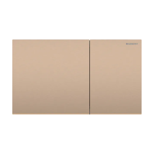 לחצן הדחה Stainless Steel לניאגרה סמויה גבריט GEBERIT SIGMA70 115.622.QB.1 | רוז גולד מוברש