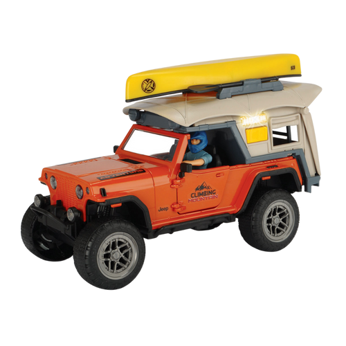 סט לקיימפינג סירה וגיפ אור וקול - Dickie Toys Camping Set