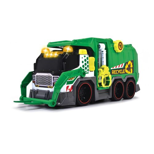 משאית אשפה 39 ס''מ אורקלי + הרמה ממונעת + פח אשפה - DICKIE TOYS