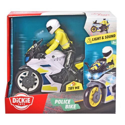 אופני משטרה גודל 17 ס''מ - Dickie Toys POLICE BIKE