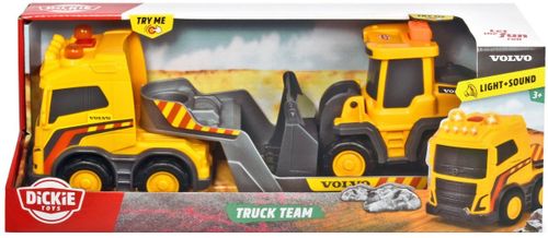 סט משאית וולוו עם מחפר - VOLVO DICKIE TOYS