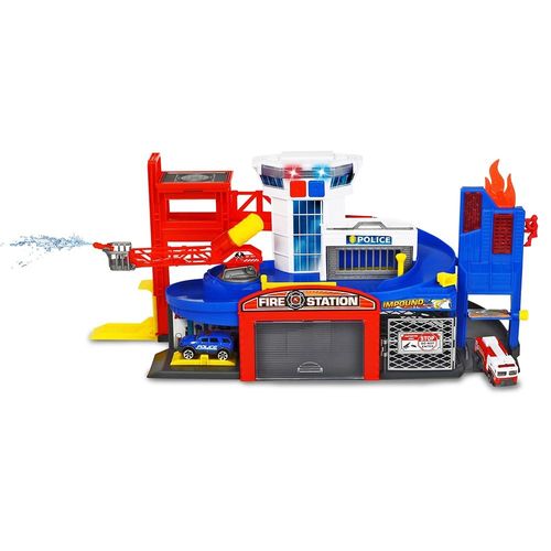 מרכז הצלה אורקלי משפריצה מים + מכונית DICKIE TOYS
