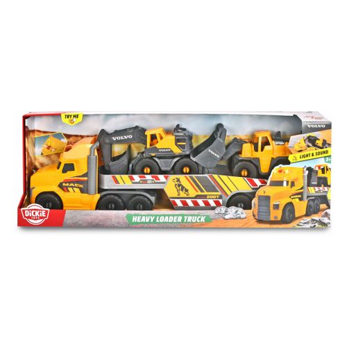 משאית גרר 70 ס''מ VOLVO כולל כלים אורקולית DICKIE TOYS