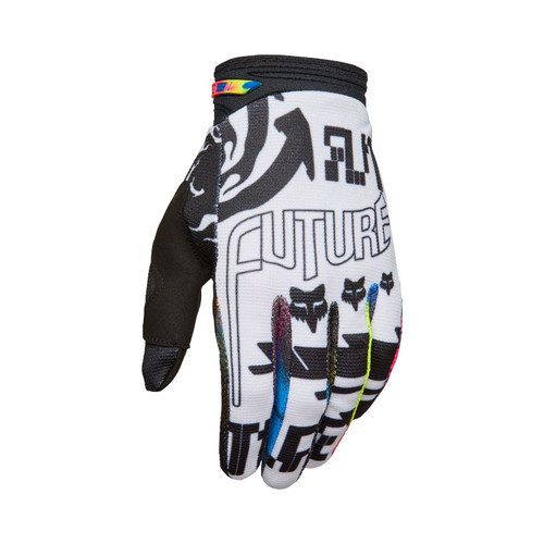 כפפות רכיבה פוקס שחור / לבן - FOX 180 IMAGE COSMO GLOVE V26