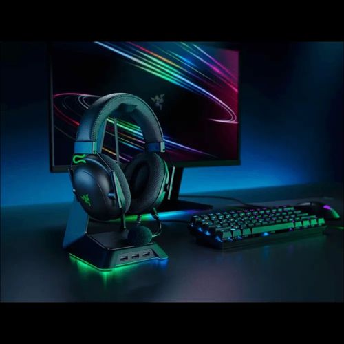 אוזניות גיימינג Razer BlackShark V2 USB בצבע שחור