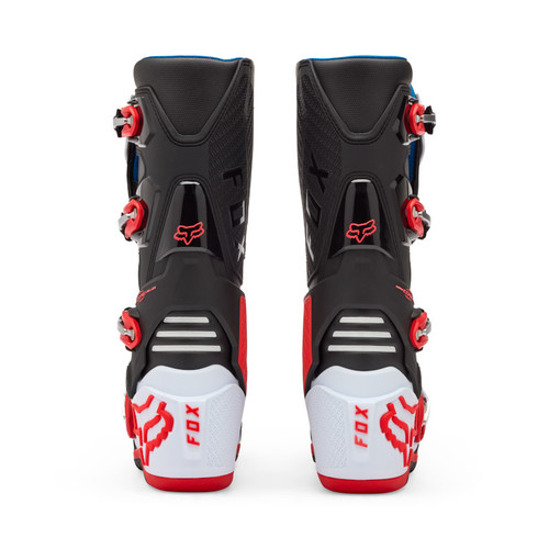 מגף רכיבה פוקס אדום / לבן -  FOX MOTION BOOT V26