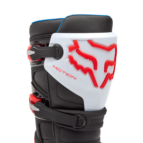 מגף רכיבה פוקס אדום / לבן -  FOX MOTION BOOT V26