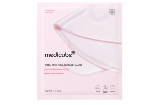 מסיכת ג'ל קולגן שקופה Medicube PDRN Pink Collagen Gel Mask  28g