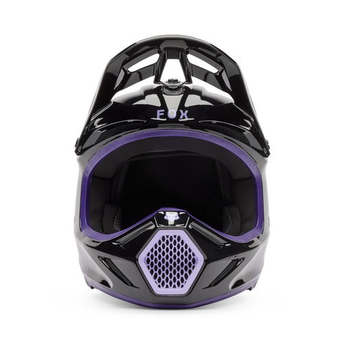 קסדת ילדים פוקס שחור / סגול  - FOX YTH V3 SPIRE V26