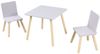 סט שולחן ו 2 כסאות מעץ לילדים - סגול