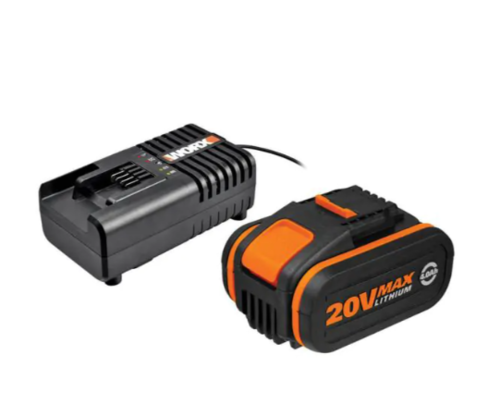 מטען מהיר + סוללה כתום 20V 4A WA3604 WORX
