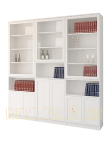 ספריה דגם ברזיל 6 דלתות 2.40*2.40 סנדויץ