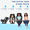 כסא בטיחות משולב בוסטר 4Ever Dlx SnugLock Grow  GRACO
