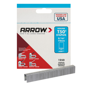 סיכות לאקדח דגם T50/55 מידה 9/16 כמות 5000 יח' ARROW
