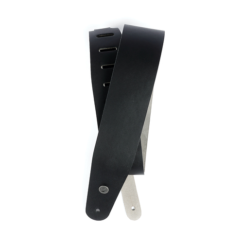 D'Addario Deluxe Leather Guitar Strap - Black