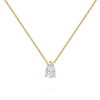 שרשרת ותליון יהלום טיפה 1.0ct זהב 14K