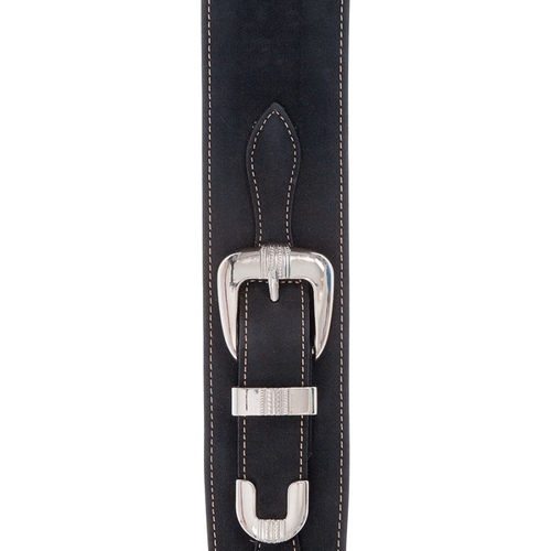 זווית נוספת D'Addario Deluxe Leather Guitar Strap - Buckle