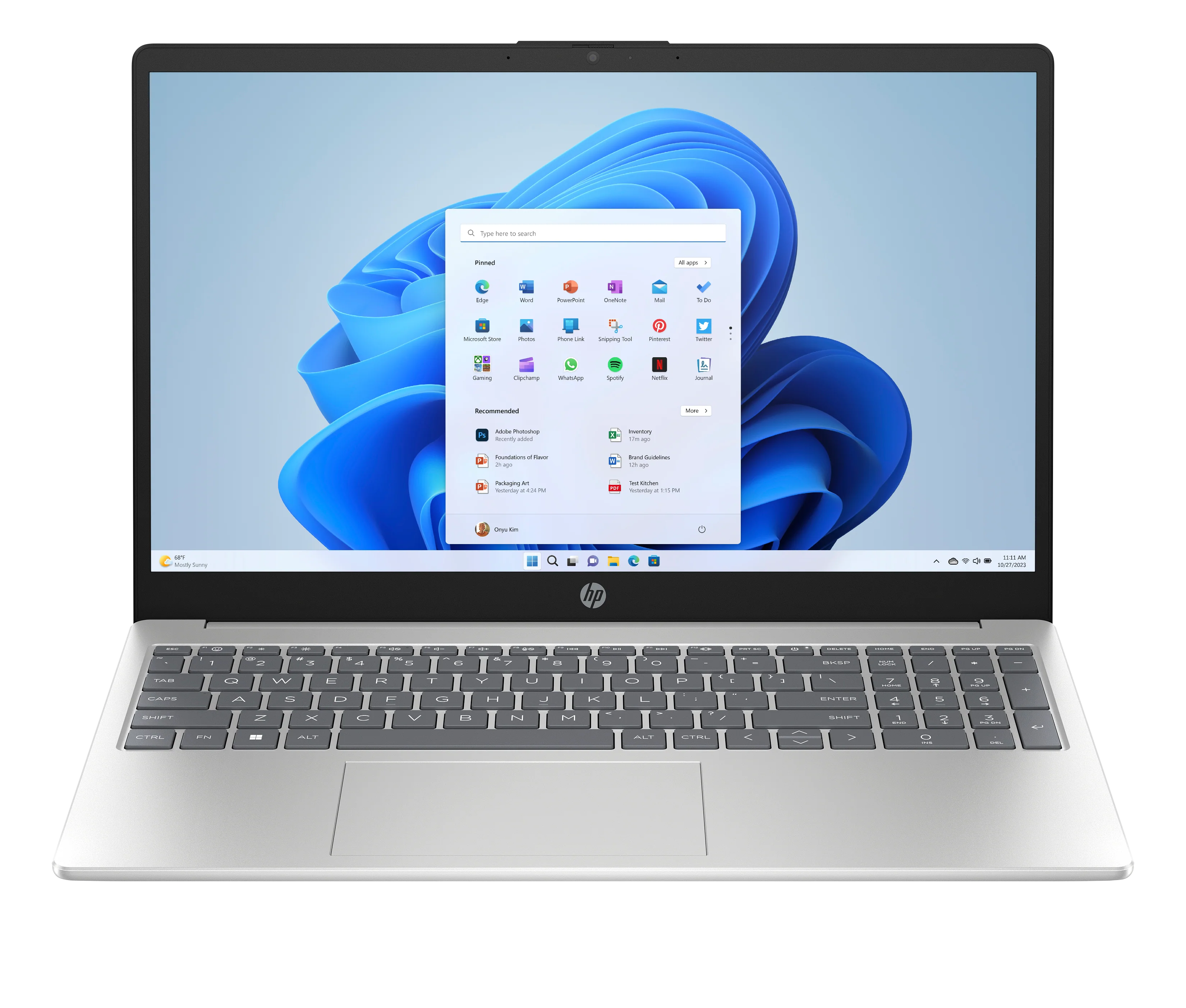 מחשב נייד HP 15-fd0086nj - i5-1235U|8GB|256GB|15.6 FHD|W11H|1Yr Warra