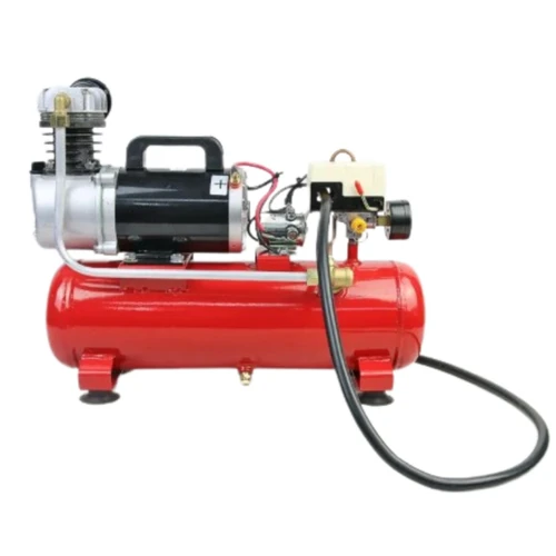 קומפרסור אוויר מהיר 12V עם מיכל 8 ליטר 112 ליטר לדקה חיבור למצבר L&B