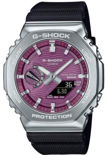 CASIO GBM-2100A-4B CARBON סולארי ובלוטוס מתכתי