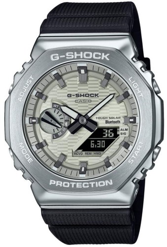 CASIO GBM-2100A-8B CARBON סולארי ובלוטוס מתכתי