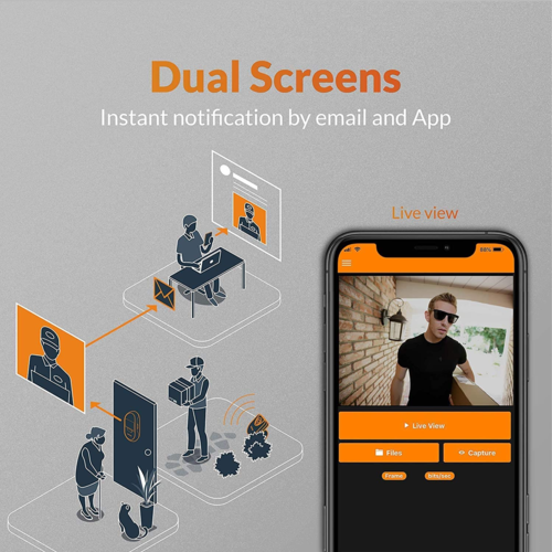 מצלמת WiFi לעינית הדלת Brinno Duo