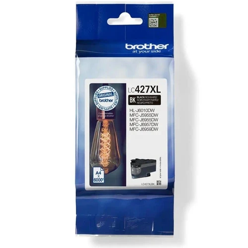 דיו מקורי Brother LC-427XLBK שחור עד 6,000 דף