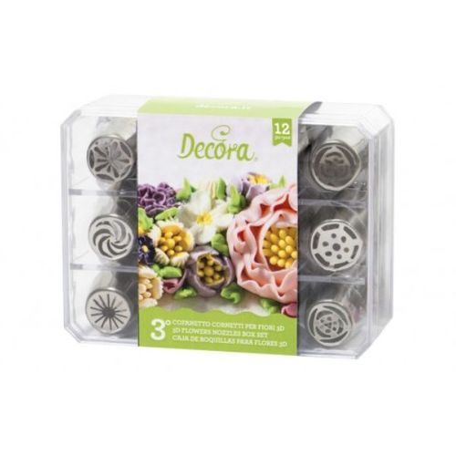 סט 12 צנטרים רוסים לזילוף DECORA