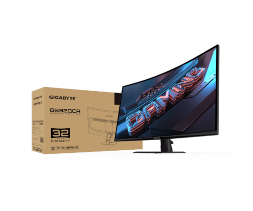 מסך קעור Gigabyte GS32QCA SS VA 1ms 2K QHD 180Hz FreeSync Tilt