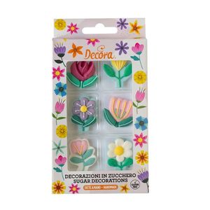 קישוטים אכילים פרחים Decora