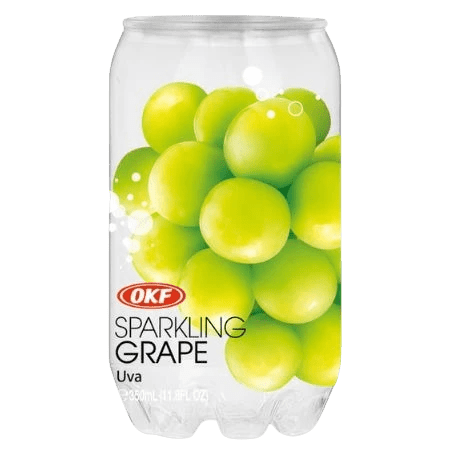 OKF - משקה מוגז קל בטעם ענבים 350 מ