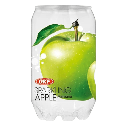 OKF - משקה מוגז קל בטעם תפוח עץ ירוק 350 מ