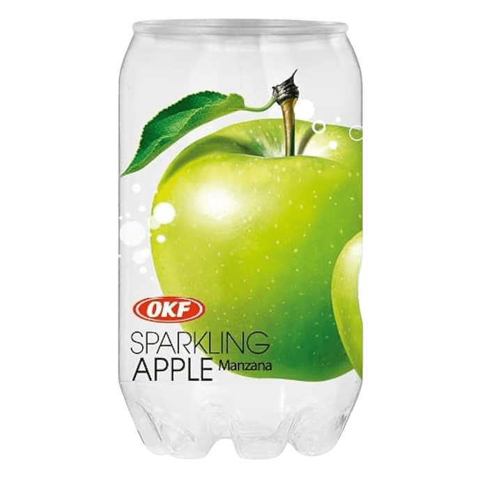 OKF - משקה מוגז בטעם תפוח עץ ירוק 350 מ"ל 