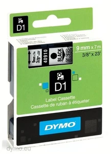 סרט 9 מ"מ שחור על שקוף DYMO 40910