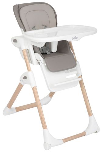 כסא אוכל מפואר לתינוק Mimzy Recline עם 3 מגשים וריפוד כפול - Walnut Wood