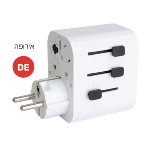 מתאם נסיעות אוניברסלי מתאים לשימוש ב- 150 מדינות Wise Electric UTA-1