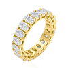 טבעת איטרניטי יהלומים אובליים 3.93CT זהב 14K
