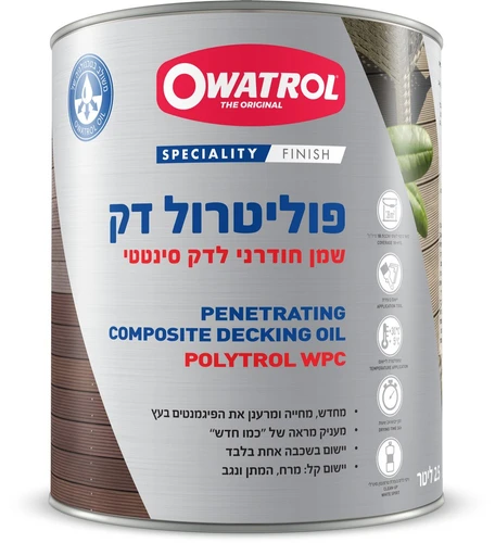 פוליטרול דק - שמן חודרני מחייה לדק סינטטי Polytrol WPC מבית Owatrol
