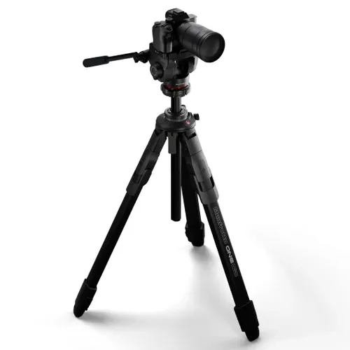 קיט חצובת אלומיניום וראש וידאו פתיחה מהירה Manfrotto One + 500X