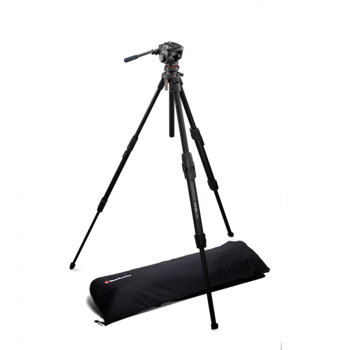 קיט חצובת אלומיניום וראש וידאו פתיחה מהירה Manfrotto One + 500X