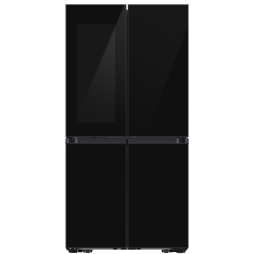 מקרר 4 דלתות 645 ליטר + בר מים ויצרן קרח אוטומטי Samsung BeSpoke RF65DB970E22 - גימור זכוכית שחורה