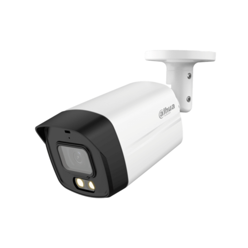 מצלמת אבטחה צינור DAHUA DH-HAC-HFW1500CMP-IL-A 5MP 3.6MM פנס אור לבן ל40 מטר+ראיית כוכבים ,0.02Lux. מיקרופון מובנה SMART