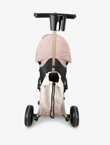 תלת אופן מתקפל 7 ב-1 בעל משענת מתכווננת MINENE X QPLAY צבע ורוד